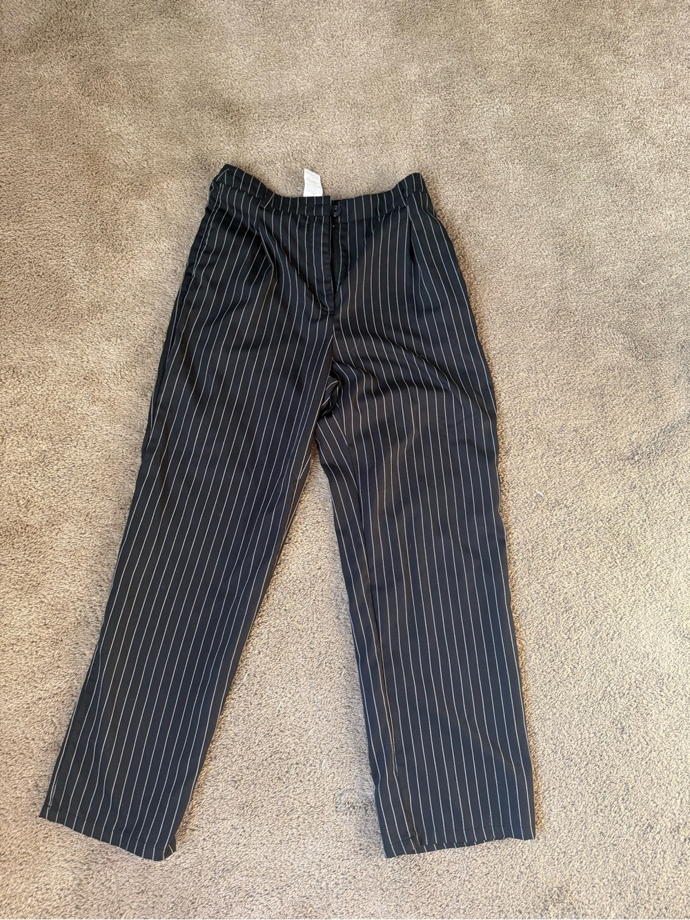Black Pinstripe Dress Pants